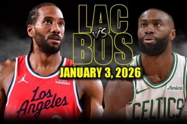 Boston Celtics vs Los Angeles Clippers Full Game Highlights – January 3, 2026 | NBA Season