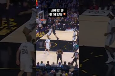 Jaxson was LOVING Jake's dunk 😤 #lakers