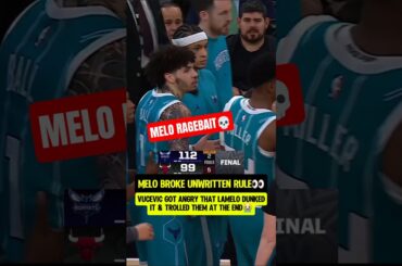 LaMelo BROKE the unwritten RULE😭