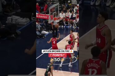Jaylen Brown hits the tough floater for his 50th point 😮‍💨