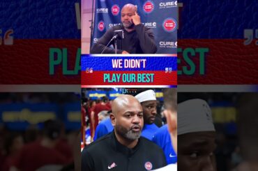 Pistons coach breaks down PREVIOUS loss to the Cavs #basketball #nba