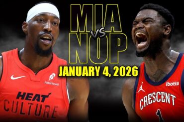 Miami Heat vs New Orleans Pelicans Full Game Highlights – January 4, 2026 | NBA Season