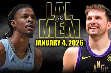 Los Angeles Lakers vs Memphis Grizzlies Full Game Highlights – January 4, 2026 | NBA Season