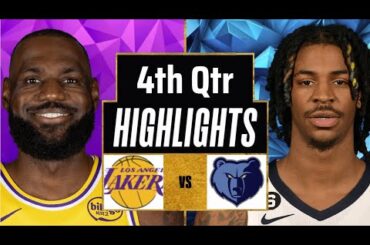 Los Angeles Lakers vs Memphis Grizzlies Full Game Highlights 4th Qtr P2| Jan 4 | 2026 NBA Highlights