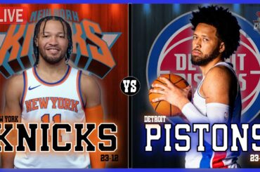 New York Knicks VS Detroit Pistons LIVE Play-By-Play | Pre and Post Game Coverage!
