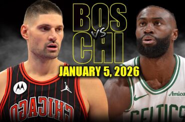 Boston Celtics vs Chicago Bulls Full Game Highlights – January 5, 2026 | NBA Season
