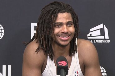 Collin Murray Boyles Postgame Interview - Atlanta Hawks vs Toronto Raptors | 2025-26 NBA Season