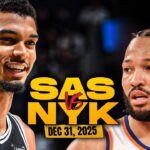 San Antonio Spurs vs New York Knicks Full Game Highlights | Dec 31, 2025 | FreeDawkins