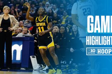Iowa at Northwestern | HIGHLIGHTS | Big Ten Women's Basketball | 01/05/2026