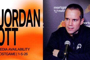 Head Coach Jordan Ott Phoenix Suns Media Availability | 1-5-26