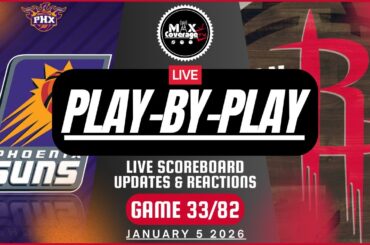 🔴LIVE - Phoenix Suns vs Houston Rockets - Play-By-Play & Reactions (1/5/26)