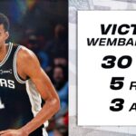 Victor Wembanyama Drops 30 Points in 21 Minutes vs. Memphis
