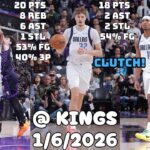 Cooper Flagg & Brandon Willams Came up CLUTCH | Dallas Mavericks Team Highlights vs Kings (1/6/2026)