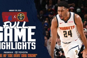 Denver Nuggets SHORT-HANDED UPSET WIN vs. Philadelphia 76ers 🤯