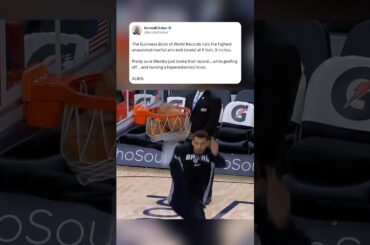 Wemby out here casually breaking world records 🤯 (h/t kendallbaker/X)