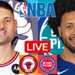 LIVE: CHICAGO BULLS vs DETROIT PISTONS | NBA | PLAY BY PLAY | SCOREBOARD