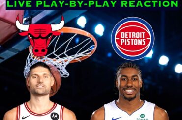 Chicago Bulls vs Detroit Pistons NBA Play-By-Play Reaction 1/7/26 LIVE