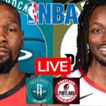 LIVE: HOUSTON ROCKETS vs PORTLAND TRAIL BLAZERS | NBA | PLAY BY PLAY | SCOREBOARD