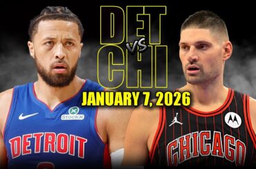 Detroit Pistons vs Chicago Bulls Full Game Highlights – January 7, 2026 | NBA Season