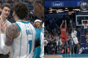 Immanuel Quickley CRAZY game winner buzzer beater vs Hornets after LaMelo clutch shot