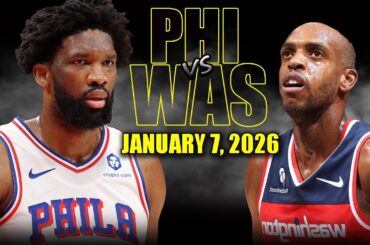 Philadelphia 76ers vs Washington Wizards Full Game Highlights – January 7, 2026 | NBA Season