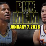Phoenix Suns vs Memphis Grizzlies Full Game Highlights – January 7, 2026 | NBA Season