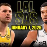 Los Angeles Lakers vs San Antonio Spurs Full Game Highlights – January 7, 2026 | NBA Season