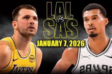 Los Angeles Lakers vs San Antonio Spurs Full Game Highlights – January 7, 2026 | NBA Season