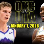 Oklahoma City Thunder vs Utah Jazz Full Game Highlights – January 7, 2026 | NBA Season