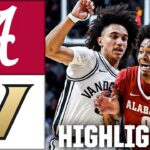 Alabama Crimson Tide vs. Vanderbilt Commodores | Full Game Highlights | ESPN College Basketball