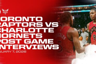 Toronto Raptors Full Media Availability | Post Game at Hornets | January 7, 2026