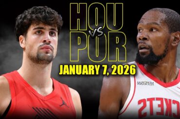 Houston Rockets vs Portland Trail Blazers Full Game Highlights – January 7, 2026 | NBA Season