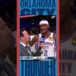 Did what we had to do in clutch time 💪 Shai checks in with Nick Gallo after the W 🤝