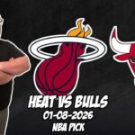 Miami Heat vs Chicago Bulls 1/8/26 NBA Free Picks & Prediction | NBA Betting Tips