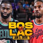 Boston Celtics vs Los Angeles Clippers Full Game Highlights | Jan 3, 2026 | FreeDawkins