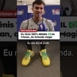 Uma parte do coração dele é brasileiro! 💚💛 #NBA #OrlandoMagic #shorts