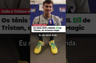 Uma parte do coração dele é brasileiro! 💚💛 #NBA #OrlandoMagic #shorts