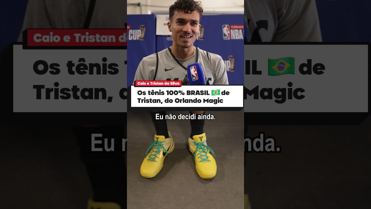 Uma parte do coração dele é brasileiro! 💚💛 #NBA #OrlandoMagic #shorts