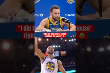 Steph says his mom got mad at him for this 😭