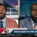 "Anthony Davis to Atlanta" - Perkins reacts to Hawks trading Trae Young to Wizards for CJ McCollum