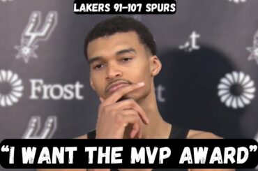 Victor Wembanyama Postgame Interview - Lakers vs Spurs