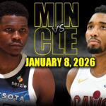 Minnesota Timberwolves vs Cleveland Cavaliers Full Game Highlights – January 8, 2026 | NBA Season