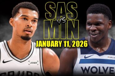 San Antonio Spurs vs Minnesota Timberwolves Full Game Highlights – January 11, 2026 | NBA Season