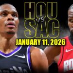 Houston Rockets vs Sacramento Kings Full Game Highlights – January 11, 2026 | NBA Season