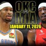 Oklahoma City Thunder vs Miami Heat Full Game Highlights – January 11, 2026 | NBA Season