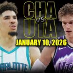 Charlotte Hornets vs Utah Jazz Full Game Highlights – January 10, 2026 | NBA Season