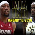 Miami Heat vs Indiana Pacers Full Game Highlights – January 10, 2026 | NBA Season