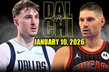 Dallas Mavericks vs Chicago Bulls Full Game Highlights – January 10, 2026 | NBA Season