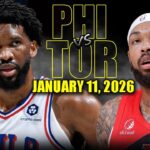 Philadelphia 76ers vs Toronto Raptors Full Game Highlights – January 11, 2026 | NBA Season
