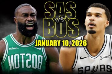 San Antonio Spurs vs Boston Celtics Full Game Highlights – January 10, 2026 | NBA Season